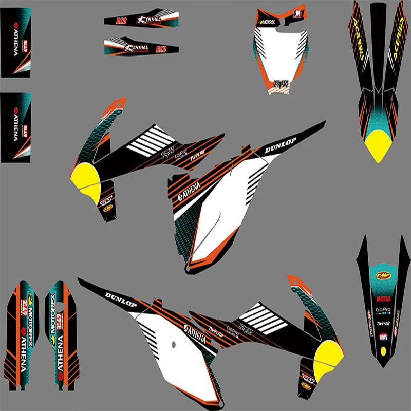 

0844 3M Motorcycle Decal Sticker Graphics Kits for KTM SX 85 2018 2019