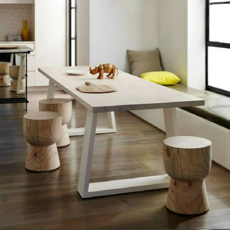 Сильный стул из натурального массива дерева креативные предметы мебели простой