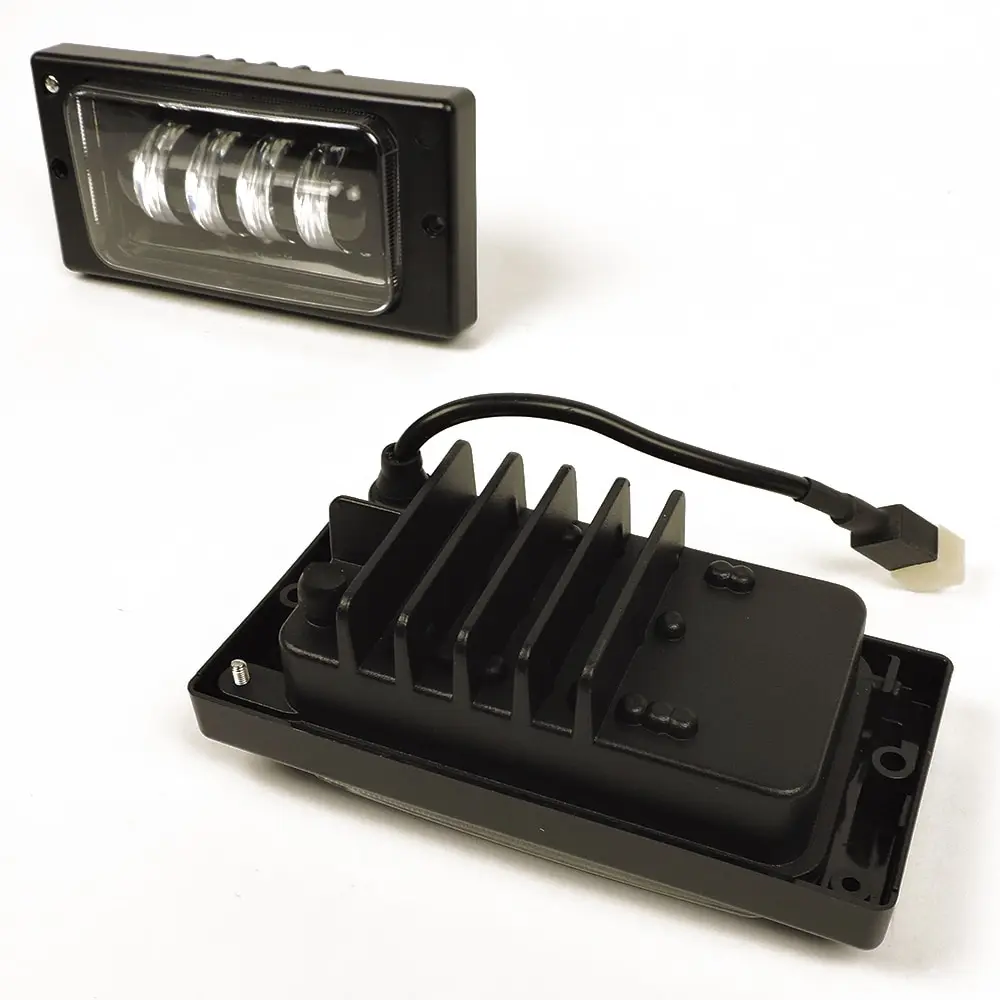 Противотуманные фары (ПТФ) светодиодные (LED) 4 линзы (полосы) 2 режима белый/желтый