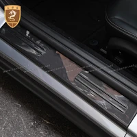 real carbon fiber for ferrari 812 auto door sill scuff plate welcome pedal threshold pedal car accessories