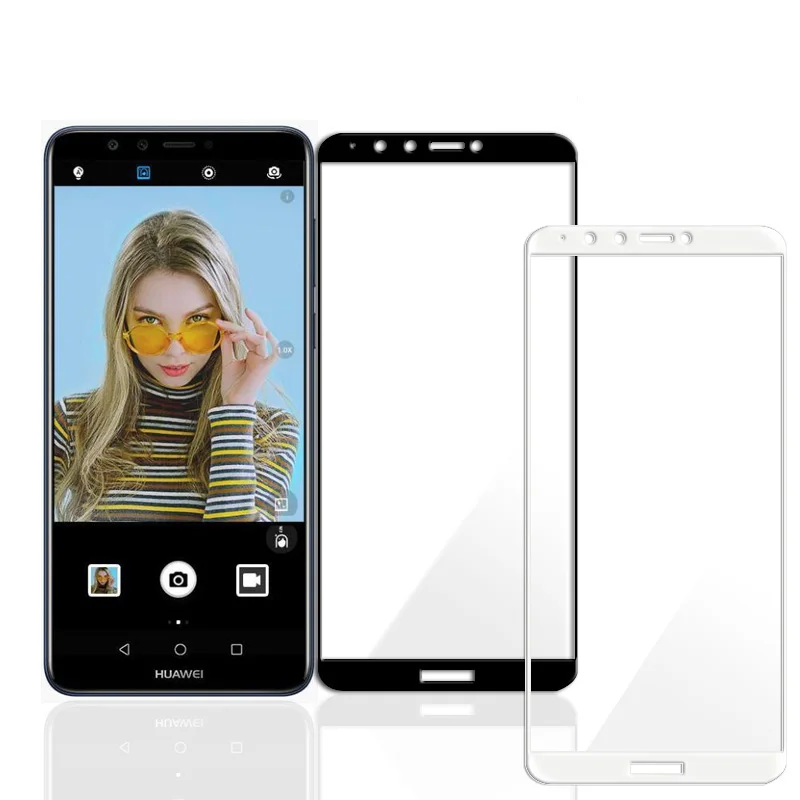 1 шт. 3D Передняя Защита экрана для Huawei Y9 2018 лист закаленного стекла черный белый |