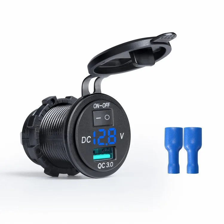 Быстрая зарядка QC 3 0 водонепроницаемый USB Автомобильное зарядное устройство