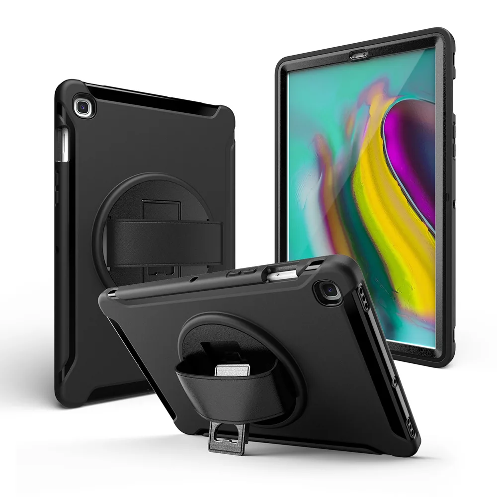 

For Samsung Galaxy Tab S5E T720 T725 Cover Heavy Hybrid Stand Cover Shockproof Armor 360 Rotating Tablet Back Case