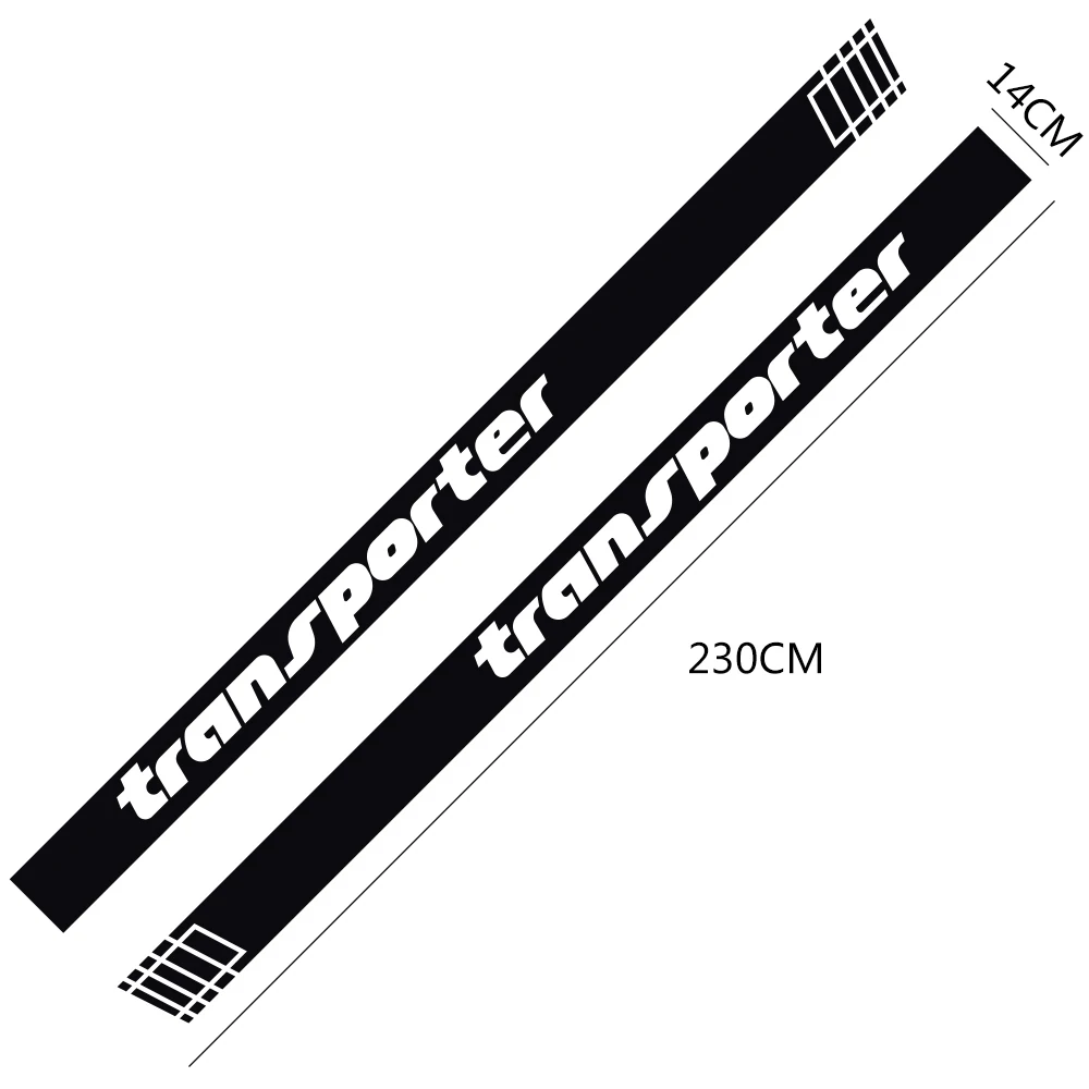 

Car Door Side Skirt Graphic Stripes Decals 2PCS For Volkswagen VW Transporter Multivan T4 T5 T6 Auto Decor Stickers Accessories
