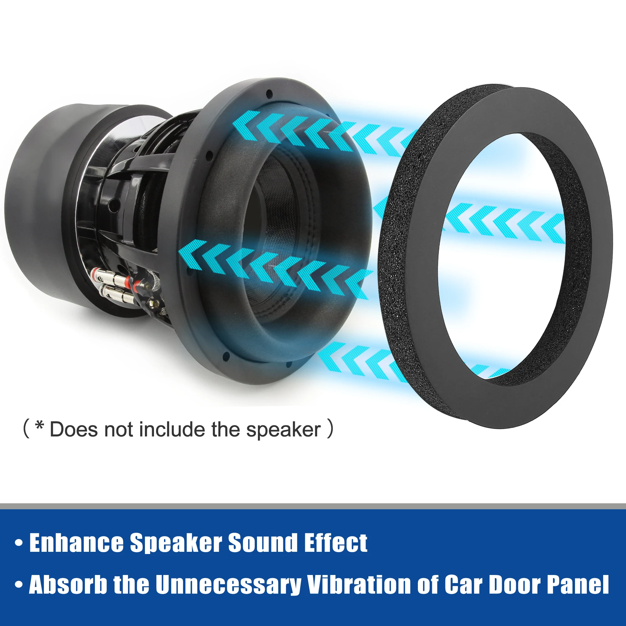 Uxcell 4pcs Car Door Stereo Speaker Tweeters Horn Foam Spong