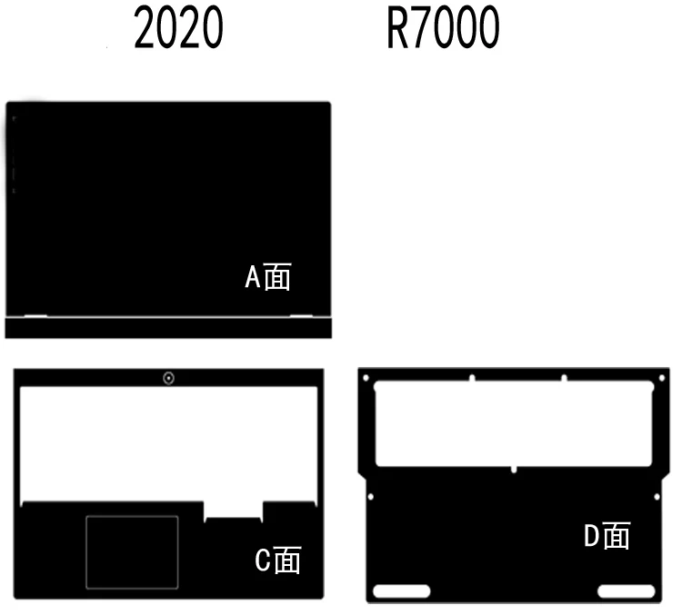 Наклейка для ноутбука из углеродного волокна защитная пленка Lenovo Legion R7000 Y7000 15 6