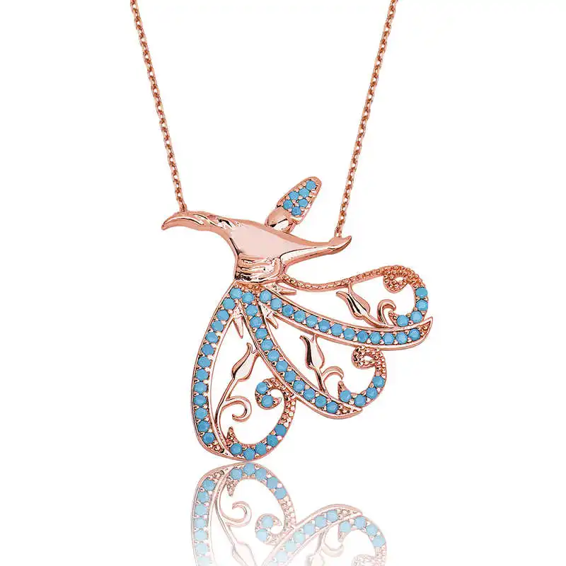 

Silverlina Silver Whirling Dervish Lady Necklace