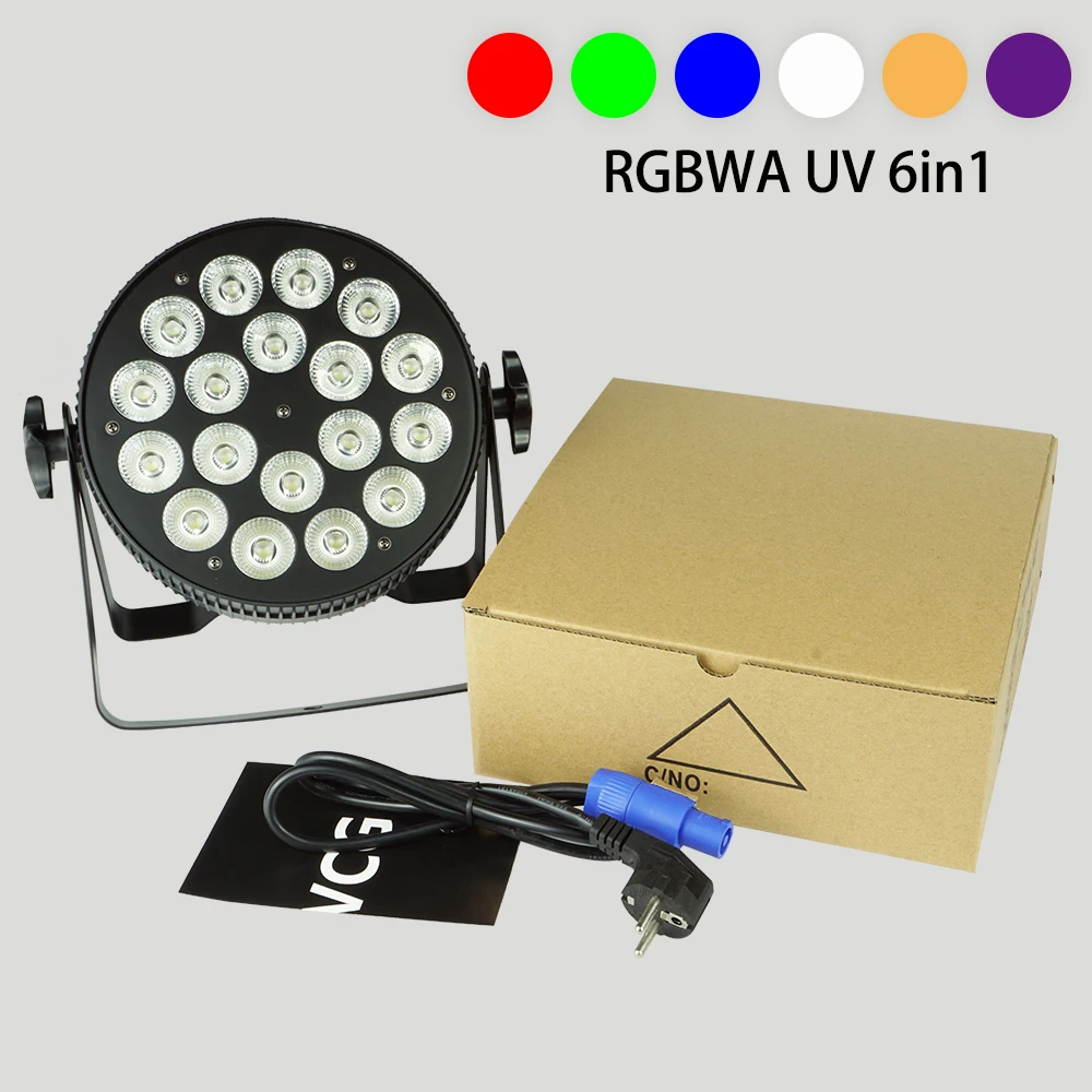 

PQIVCG Сценический светодиодный светильник RGBWA UV 6 в 1