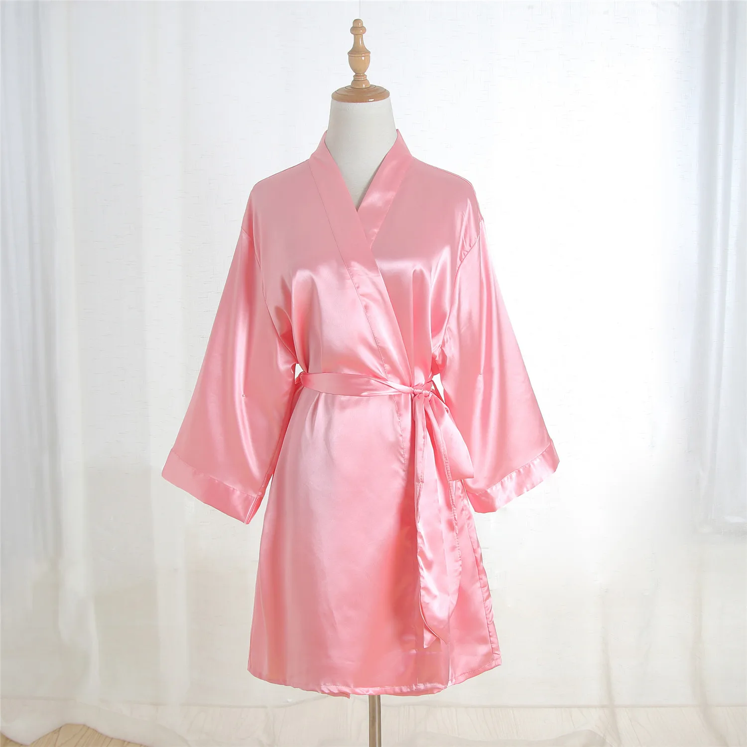 Ночная рубашка Женская атласная халаты для невесты и подружки пикантная
