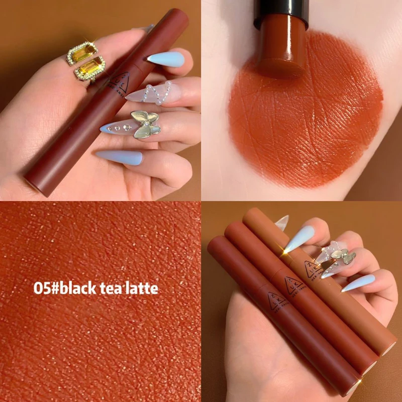 Бархатная матовая помада блеск для губ 3 шт./компл. водостойкий натуральный