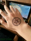 Водостойкая временная татуировка-наклейка Черный Дворецкий символ контракта компас аниме Татуировка флэш-тату поддельные татуировки для мужчин и женщин