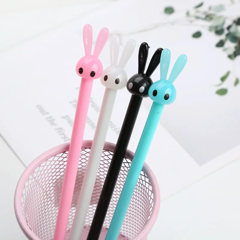 

Креативный мультяшный милый карандаш-кролик, милый кролик, пластиковый 0,5 мм гелевый фотоэлемент, школьные и офисные принадлежности