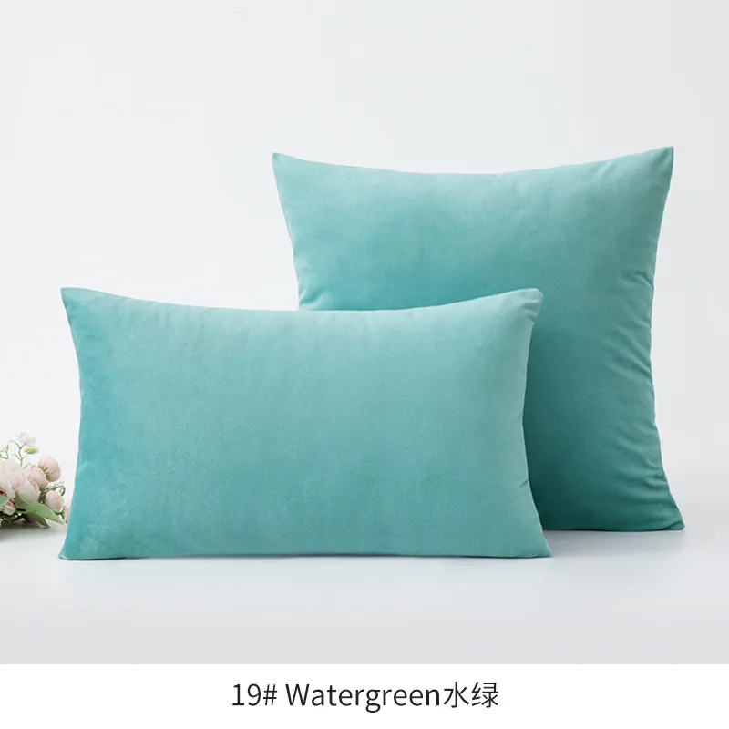 

Inyahome Velvet Nordic Sofa Pillows Luxury Satin Cushion For Living Room Car Decorative 45x45 30x50 Yellow Blue