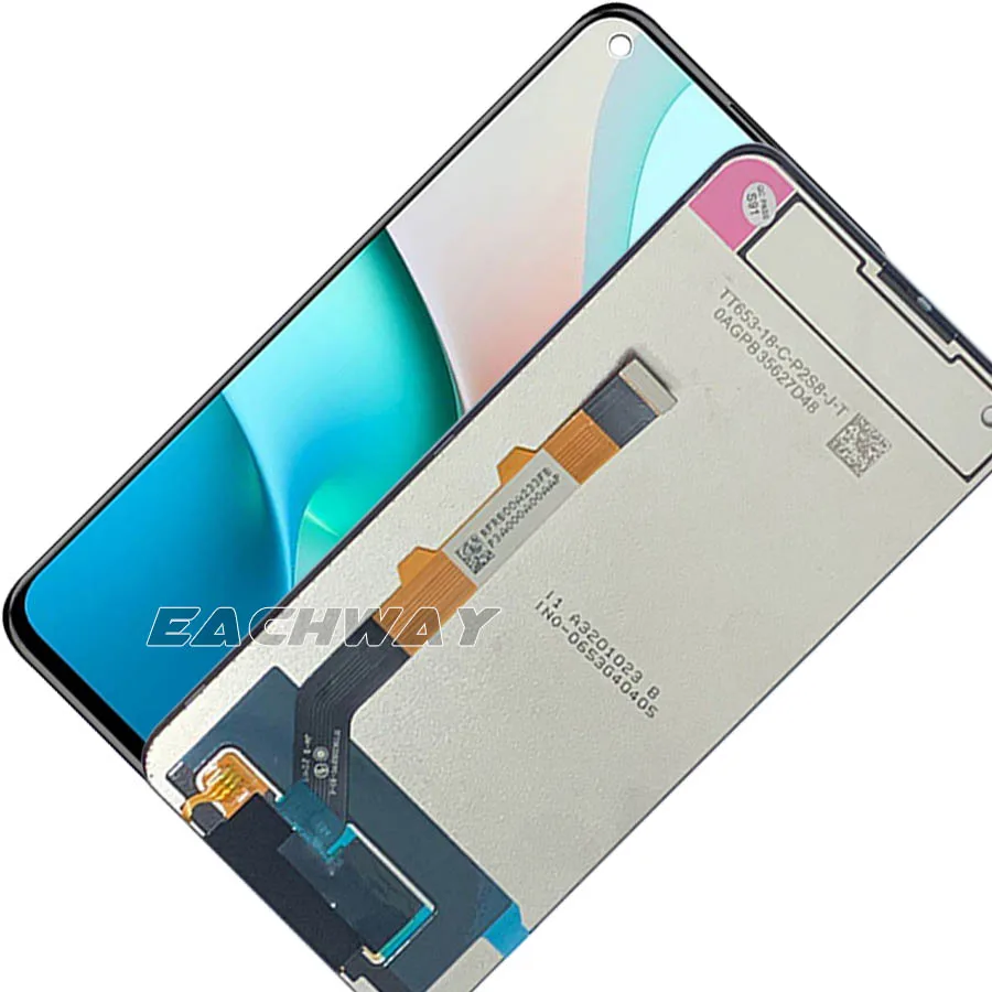 6 53 &quotоригинальный для Xiaomi Redmi Note 9 5G ЖК-дисплей с сенсорным экраном дигитайзер в