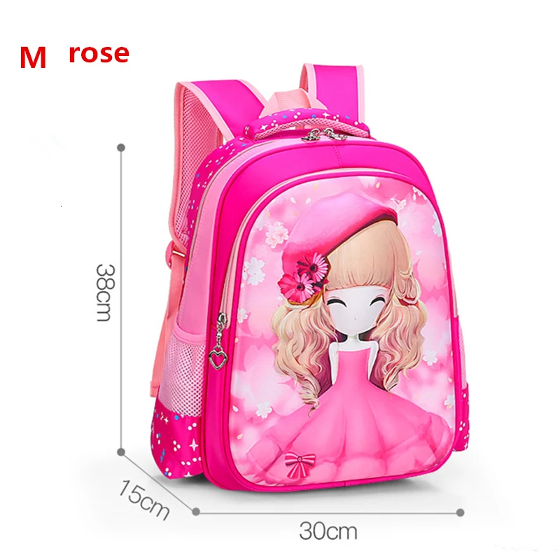 YK-Leik  fashion cartoon printing children school bags for girls High quality waterproof schoolbags Cute child backpacks