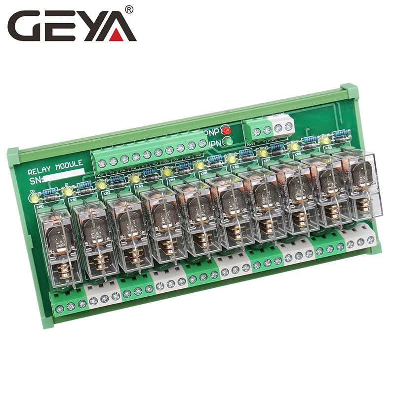 Релейный модуль GEYA NG2R Omron 10 каналов 12 В постоянного тока 24 для защиты PLC реле с