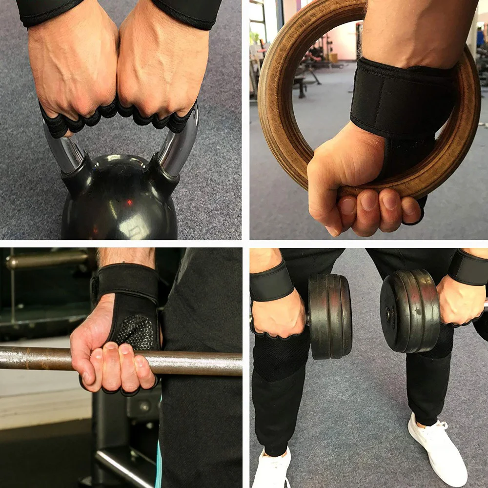 Вес подъема перчатки Training Захваты в тренажерном зале Фитнес Для женщин мужчин