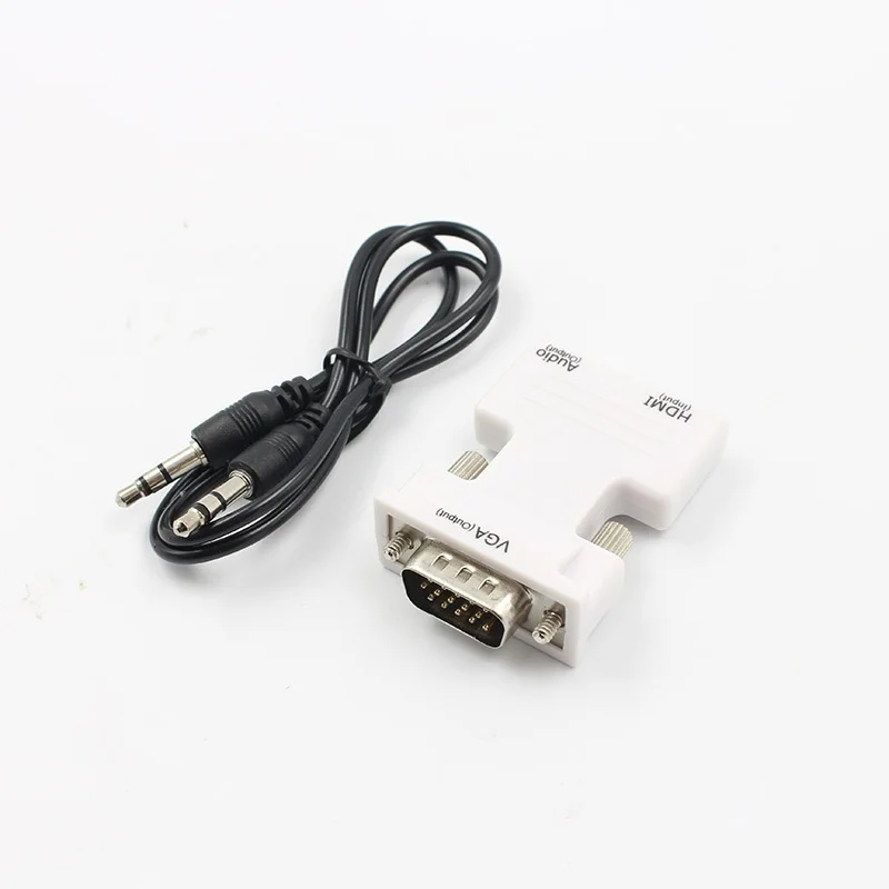 HDMI Женский к VGA Мужской конвертер с аудио адаптером поддержка 1080P выход сигнала +