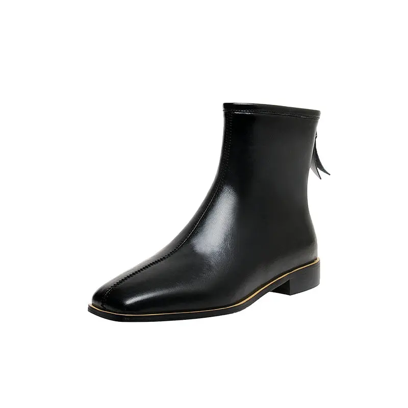 

2020 genuine leather Female Short Boots low heels Chelsea Boots Dancing Shoes Woman Autumn Winter Warm Women Ankle Boots