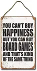 Металлический знак 8x12 дюймов вы не можете купить счастье, но вы можете купить настольные игры, подвесной знак Декор