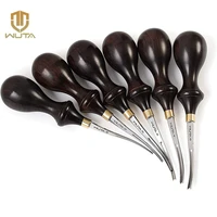 wuta leather edge beveler pro skiving craft work tools dc53 die steel ebony handle cutter edger creaser skiver available 6size