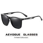 Мужские алюминиево-магниевые дужки AEVOGUE, квадратные, для вождения, UV400, AE0815, Поляризованные солнечные ретро-очки