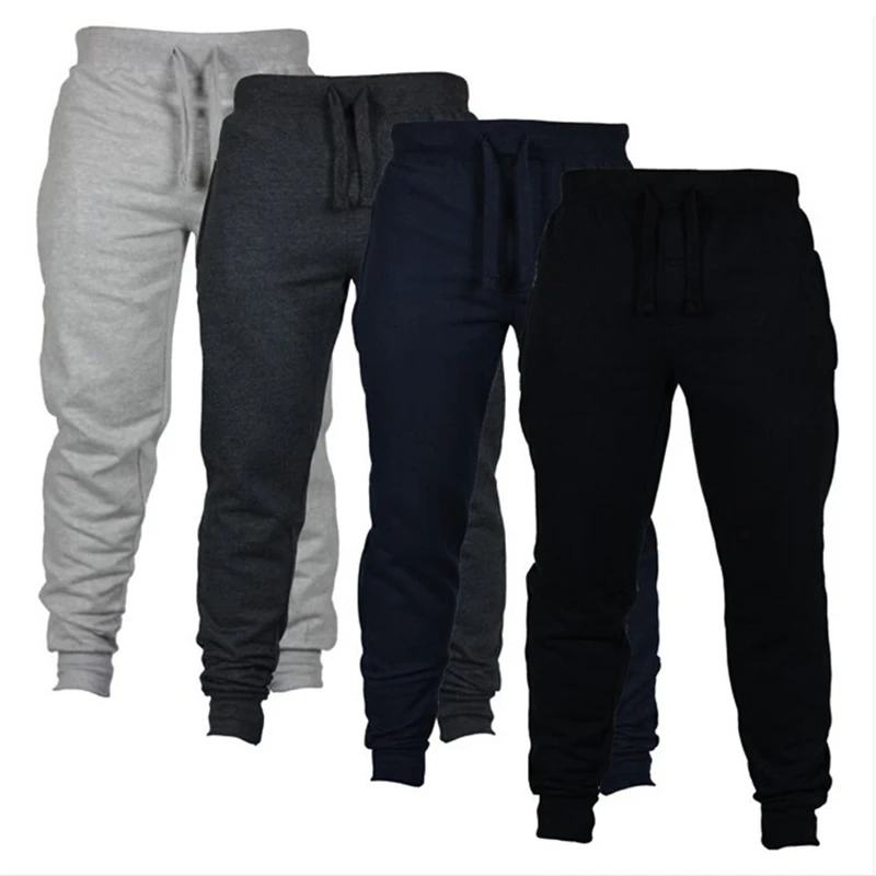 Fleece Warm Men's Sports Running Pants Solid Casual Sweatpants Trouser Workout Jogging Run Pants Plus Size 4XL Gym Fitness Pants