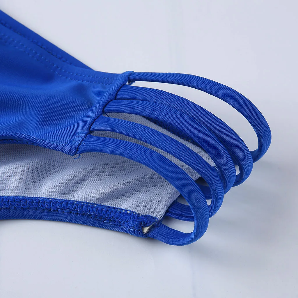 Женский купальник Kancoold открытый бандажный с лямкой на шее комплект бикини пуш-ап