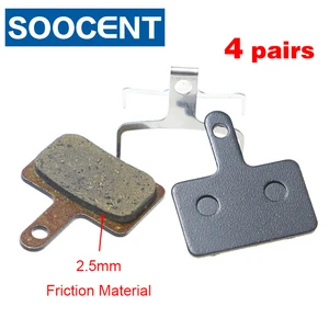 Дисковые велосипедные тормозные колодки из смолы для Shimano B01S Deore BR M465 475 Auriga Comp Drako Aquila Hylex, 4 пары