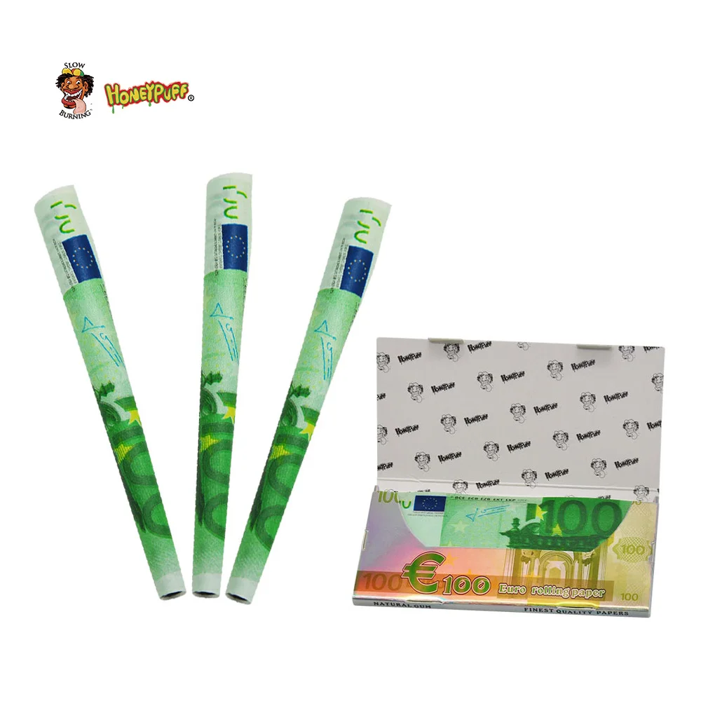 

110mm Euro Rolled Natural Paper Tobacco Filters holder tubes for hand Rolled smoke accessories Gift