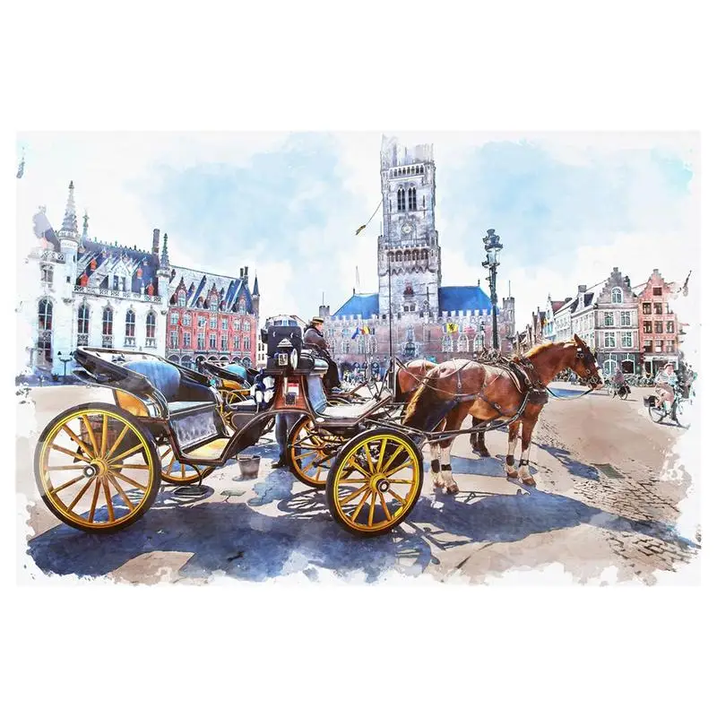 

500 Pieces Adult Puzzle Highly Difficult Puzzle Landscape Oil Painting Animal Children Toy Jigsaw