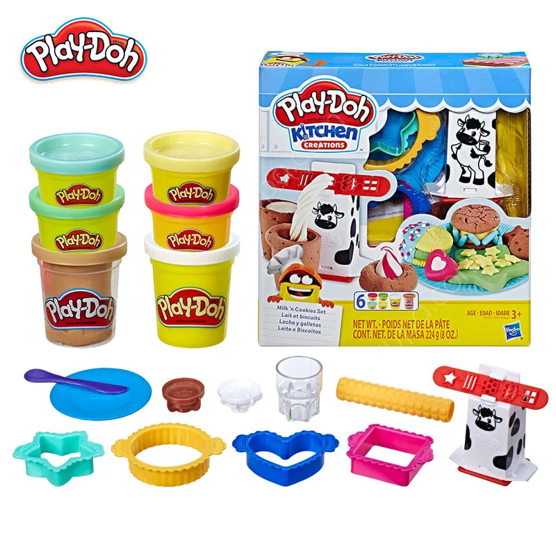 Hasbro Play Doh набор закусок гамбургеров глина цветная грязь Креативные кухонные