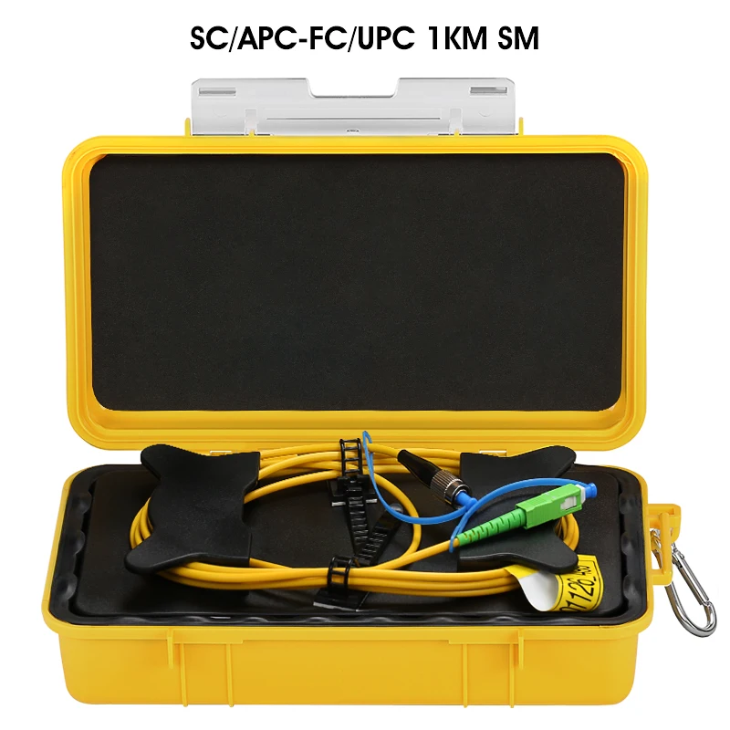 

SC/APC-FC/UPC OTDR Zone Eliminator,Fiber Rings ,Fiber Optic OTDR Launch Cable Box 1000M SM 1310/1550nm