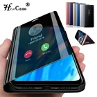 Умный зеркальный чехол с окошком для экрана флип чехол для samsung Galaxy S10 S9 S8 Plus Note 9 8 10 A10 A20 A30 A40 A50 A70 A7 2018 кожаный чехол