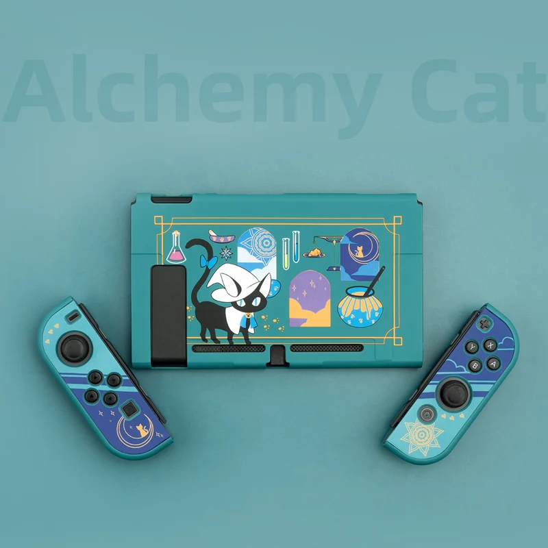 

Alchemy Cat Switch Protective Shell Hard Cover Shockproof JoyCon Controller Split Housing Case For Nintendo Switch Accessories