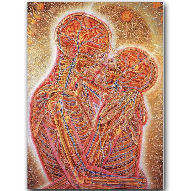 Живопись на холсте боди арт абстрактная живопись настенная искусство украшение