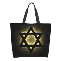 israel jewish sign ladies handbag shoulder bag work travel business beach shopping bag
