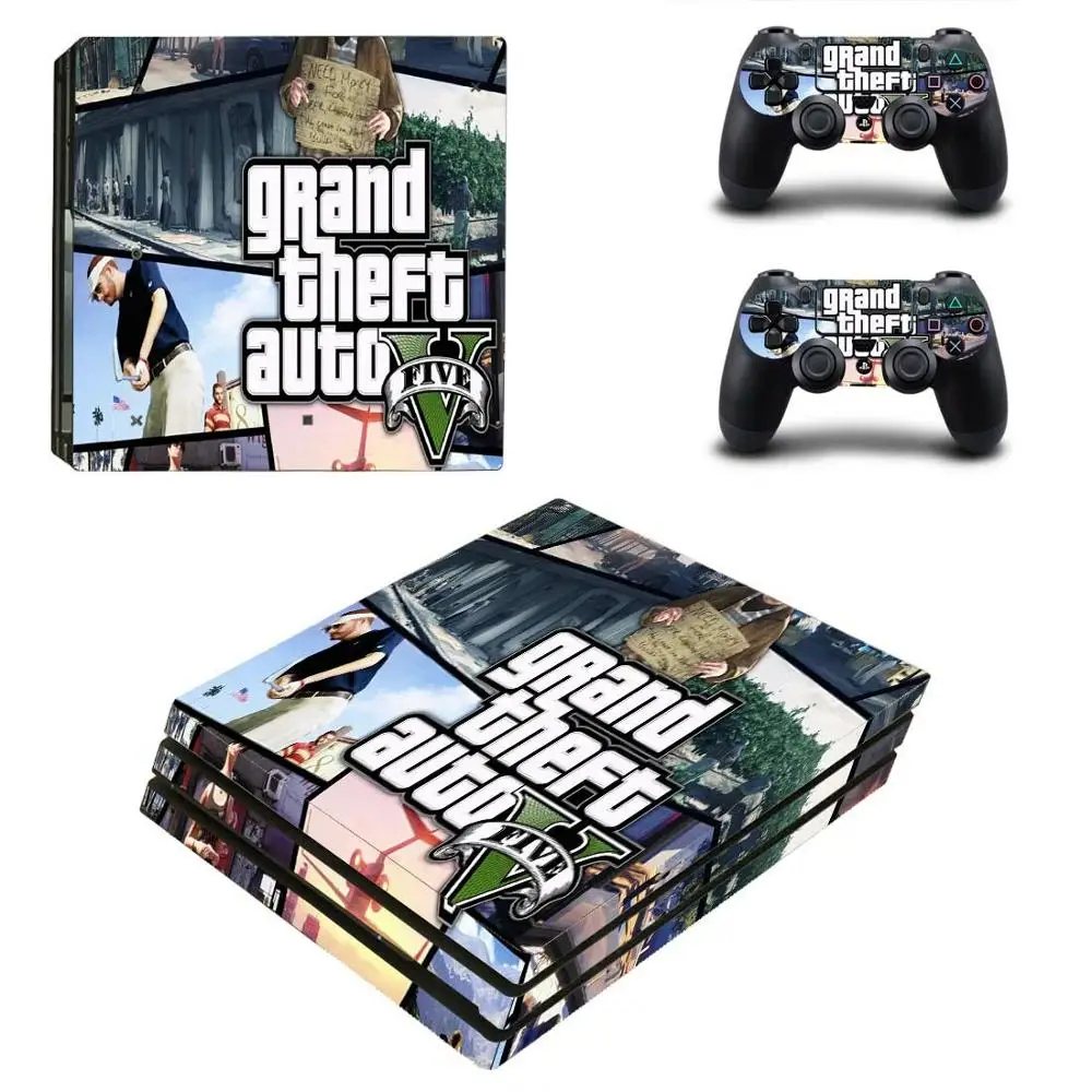 Стикеры Grand Theft Auto V GTA 5 PS4 Pro стикеры Play station 4 наклейки для PlayStation чехлы консолей и