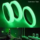 Зеленая светящаяся лента, самоклеящаяся дневная наклейка, 1 м, декоративные светящиеся флуоресцентные ленты, предупреждающие наклейки