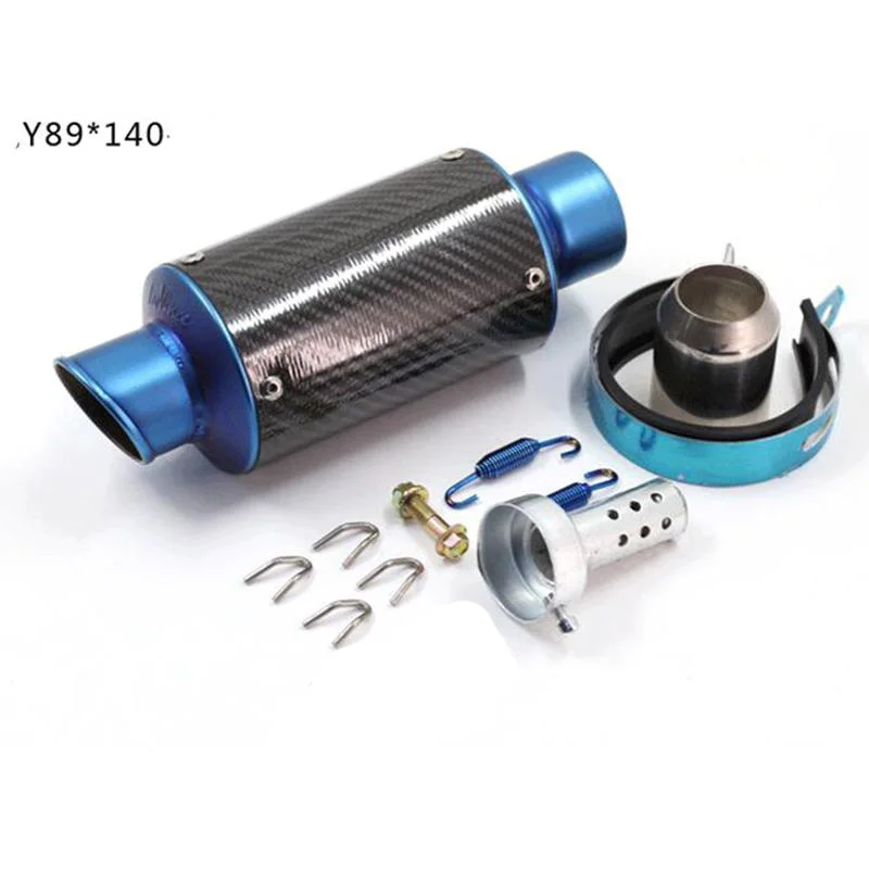 Выхлопная труба TKOSM универсальный глушитель из углеродного волокна для