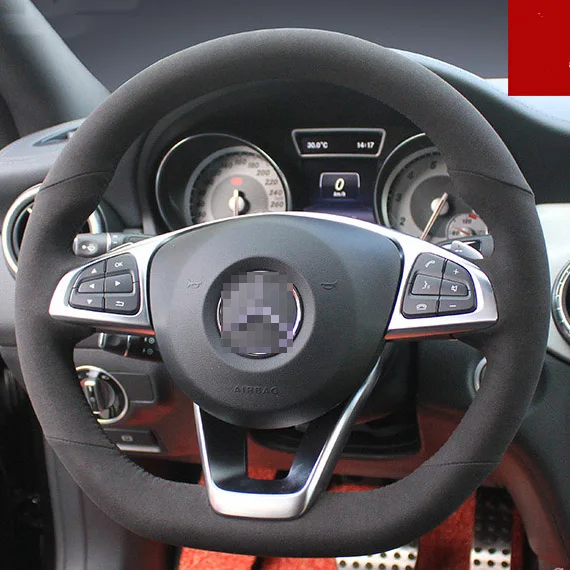 Для Benz CLA260 Высокое качество DIY шитье вручную Руль крышка|Чехлы на руль| |