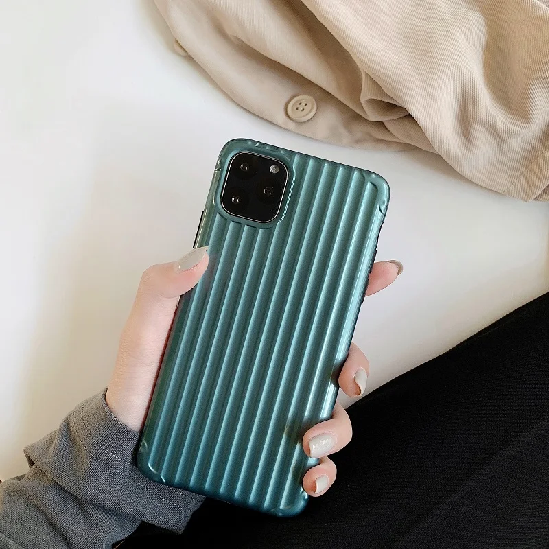Для iPhone 11 2019 чехол для чемодана Поздняя Ночь зеленый Поддержка беспроводной