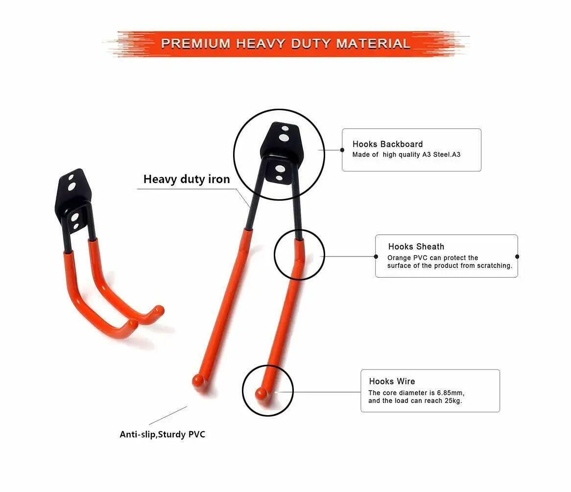 Садовые крючки для хранения жилых прицепов настенные лестниц велосипедов
