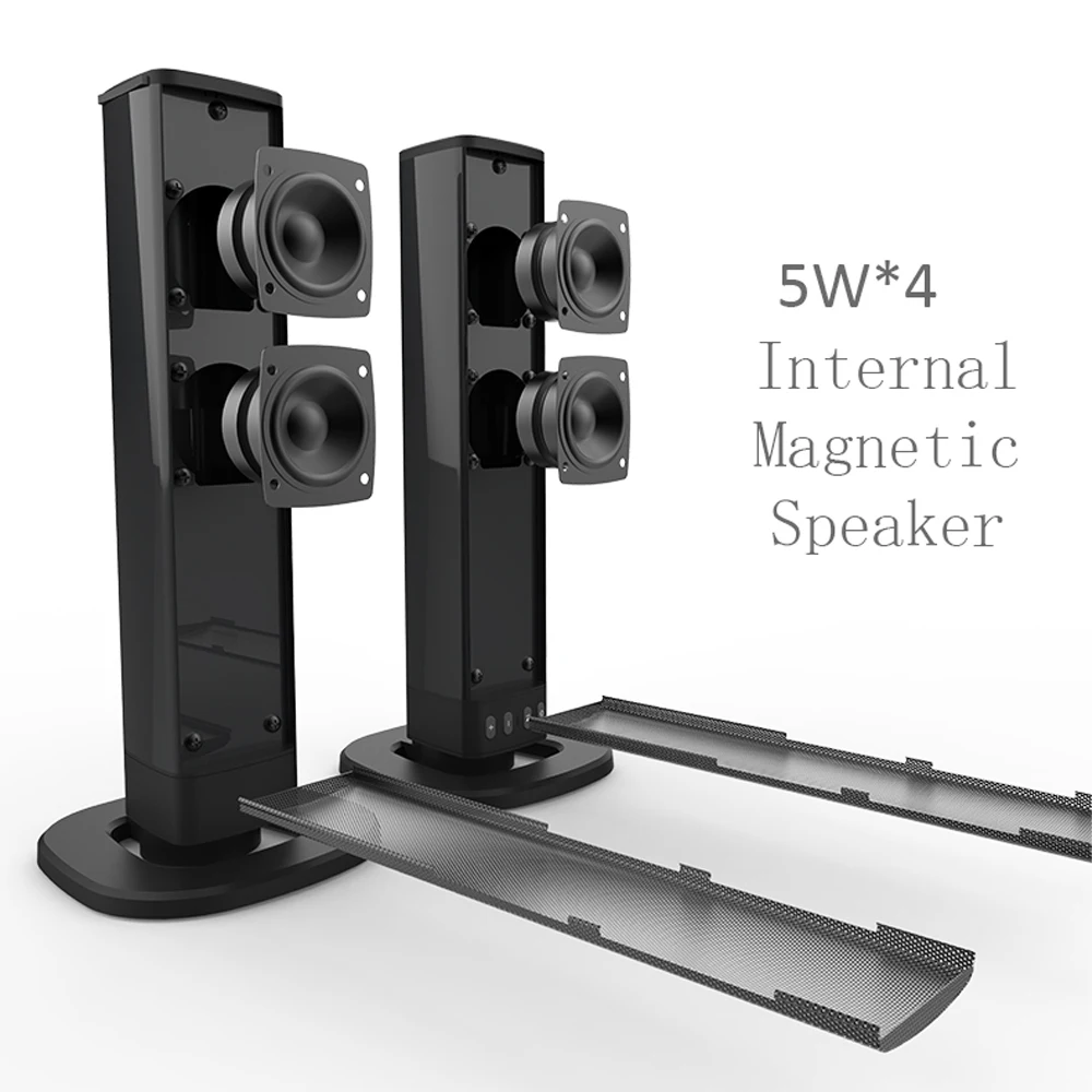 20w tv sound bar wireless home theater system soundbar with subwoofer bluetooth speaker for pc computer phone speakers boombox free global shipping