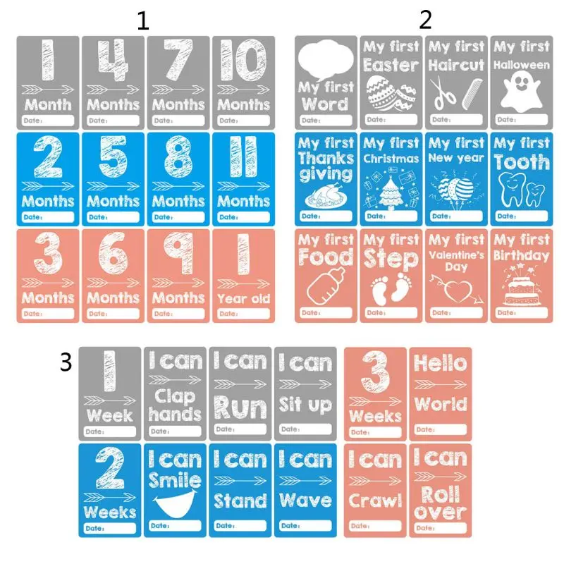 

Детские ежемесячные карты Milestone, реквизит для фотографий, возрастные карты, подарок H9EF