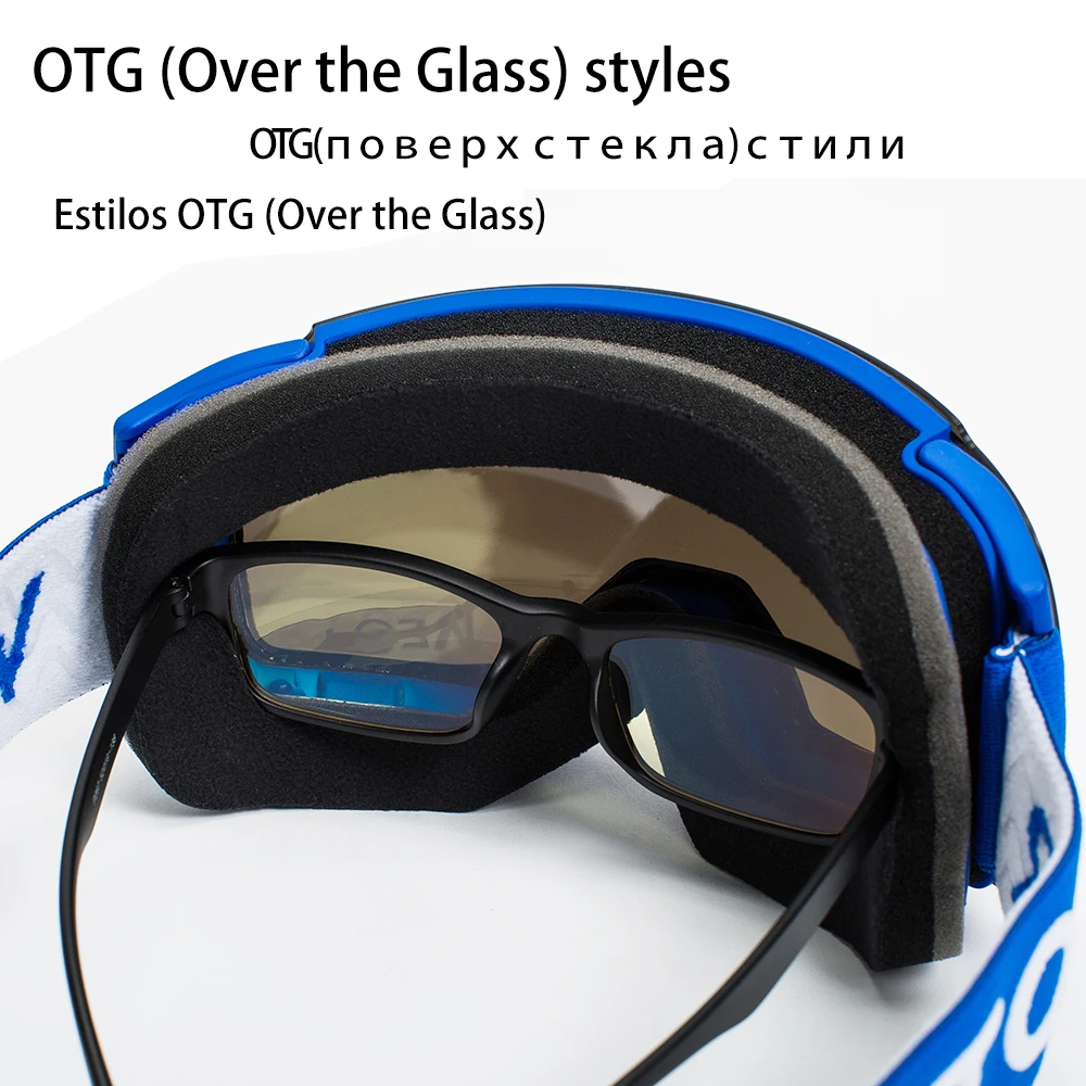 OTG лыжные очки, зимние очки для мужчин, UV400, противотуманные покрытия, скейтборд, сноуборд, катание на лыжах, женские солнцезащитные очки для улицы, Зимний спорт
