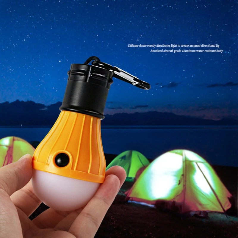 

4pcs LED Tent Lamp Clip Hook Hurricane Emergency Light Camping Tent Light Bulb 875D
