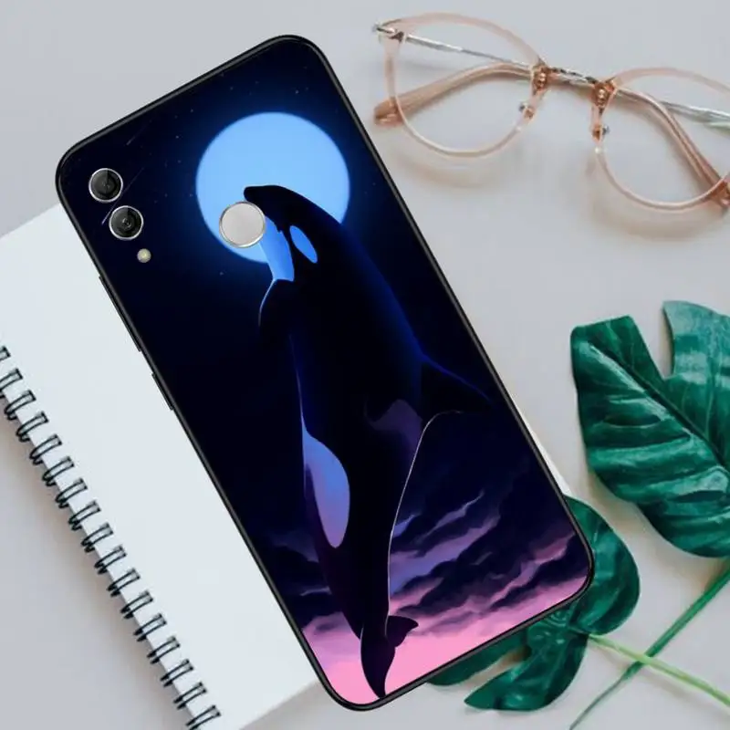 

Killer Whales Print Ocean animals Phone Cases For Huawei Honor view 7a5.45inch 7c5.7inch 8x 8a 8c 9 9x 10 20 10i 20i lite pro