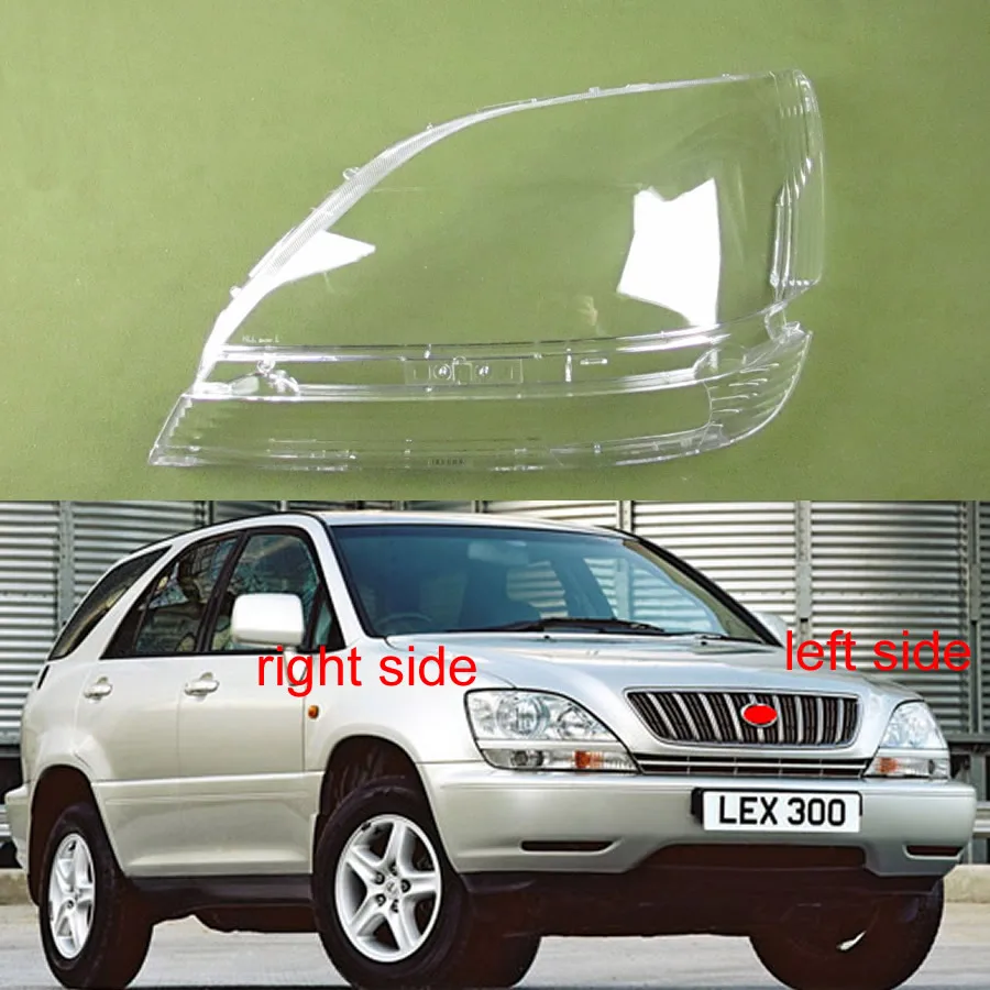 Для 1998 1999 2000 2001 2002 Lexus RX300 налобный фонарь абажур для лампы с металлическим каркаксом стеклянная лампа основа фар Крышка Прозрачный Абажур объектив