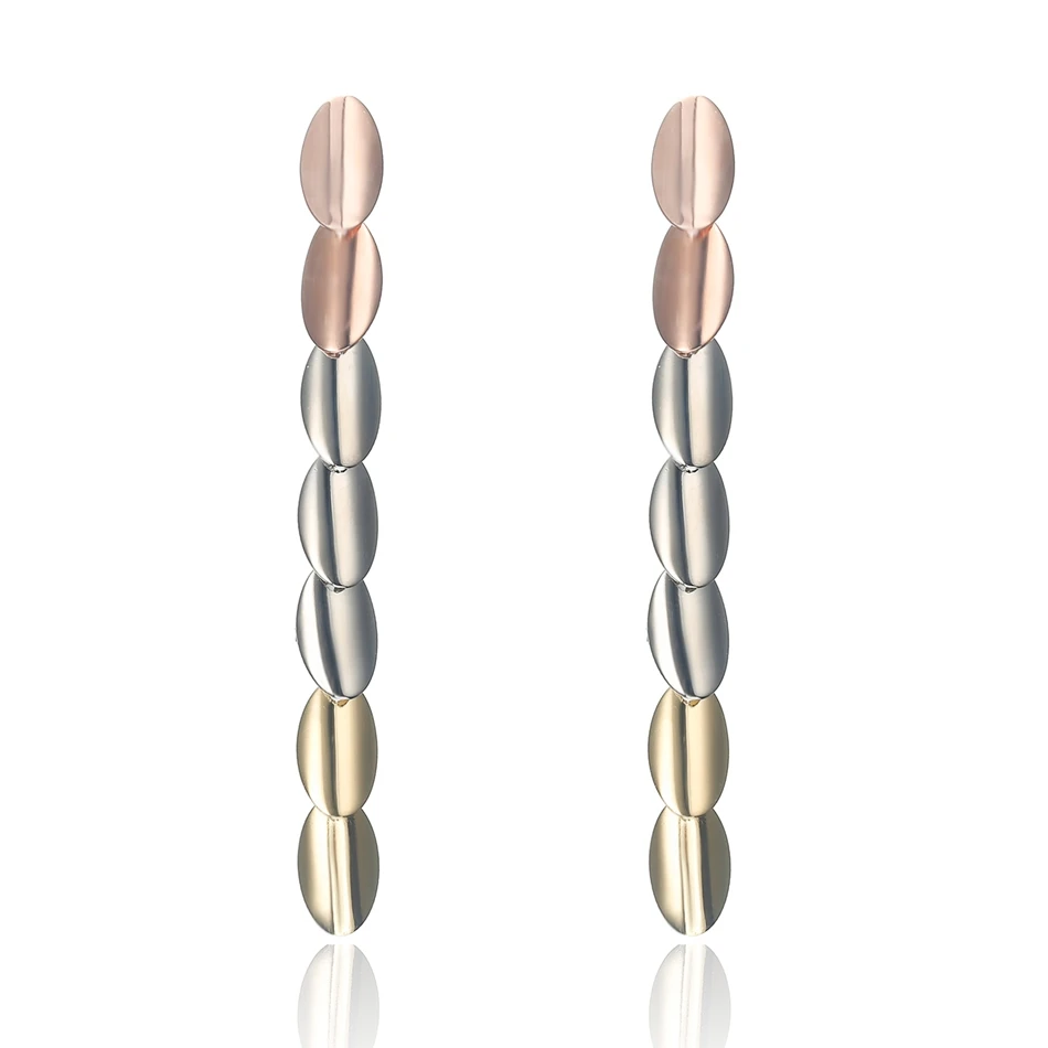 Match-Right Trendy Earrings for Women Geometric/Long/Big/Korean/Gold/Silver/Round/Drop Earrings Fashion Jewelry female yjz8150 - Окраска металла: yjz8150-5